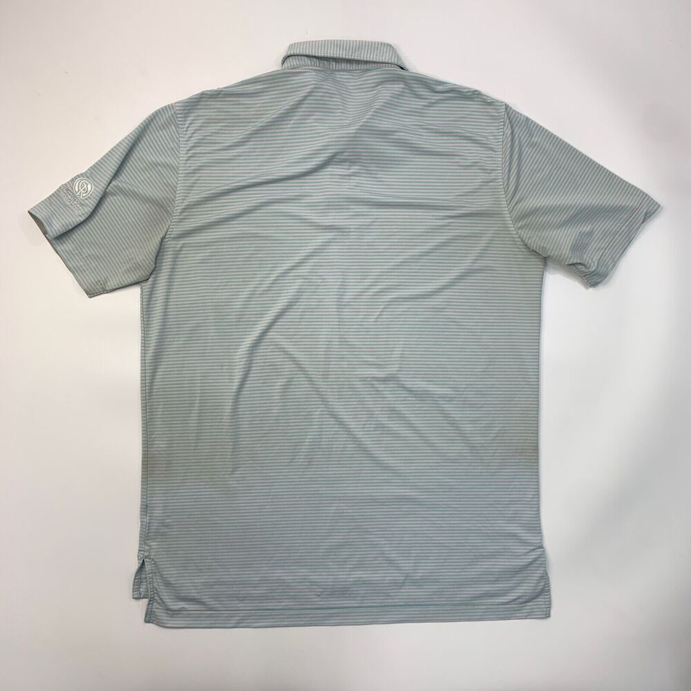 Peter Millar Polo Shirt Mens L Large Blue Pink Performance Summer Comfort *READ - Picture 10 of 16